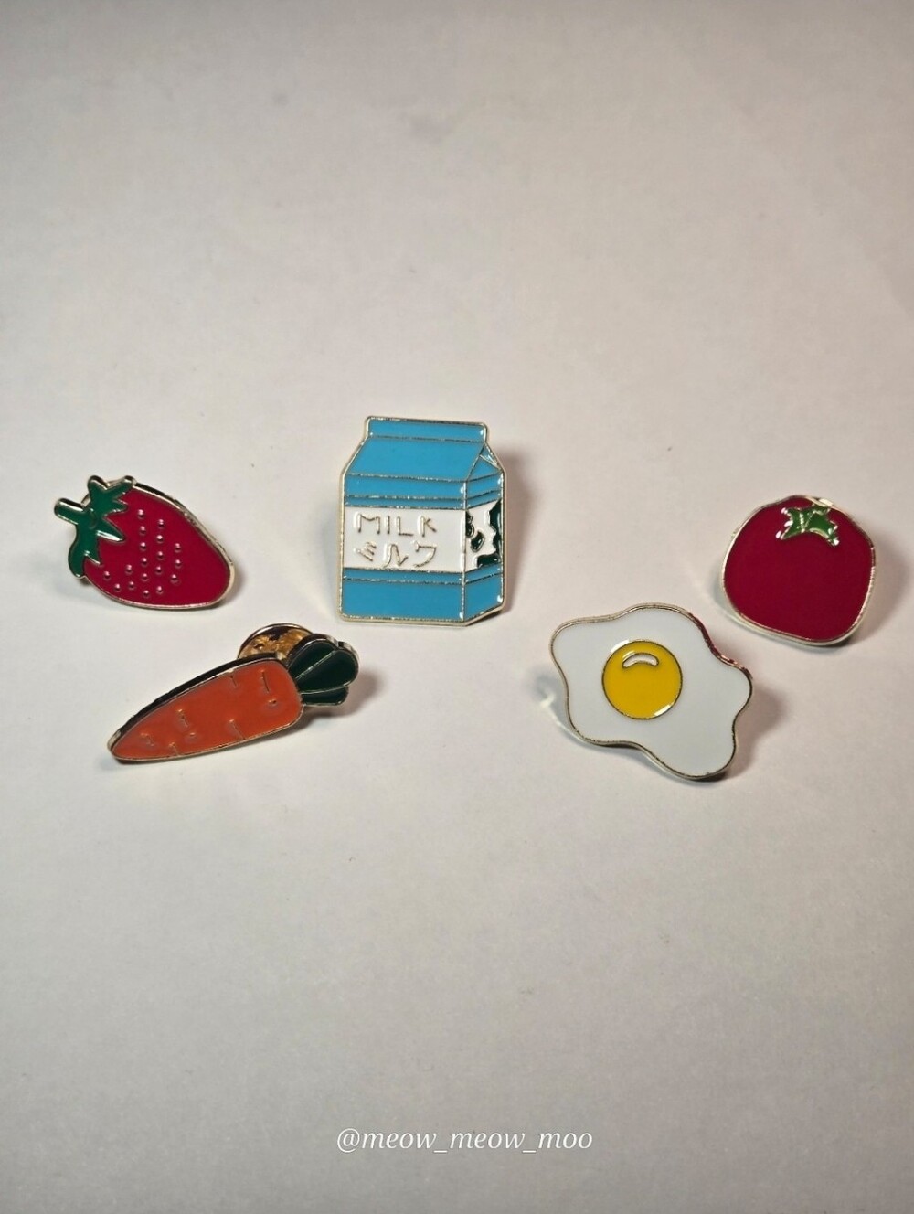 Kawaii Breakfast & Garden Food Enamel pins
